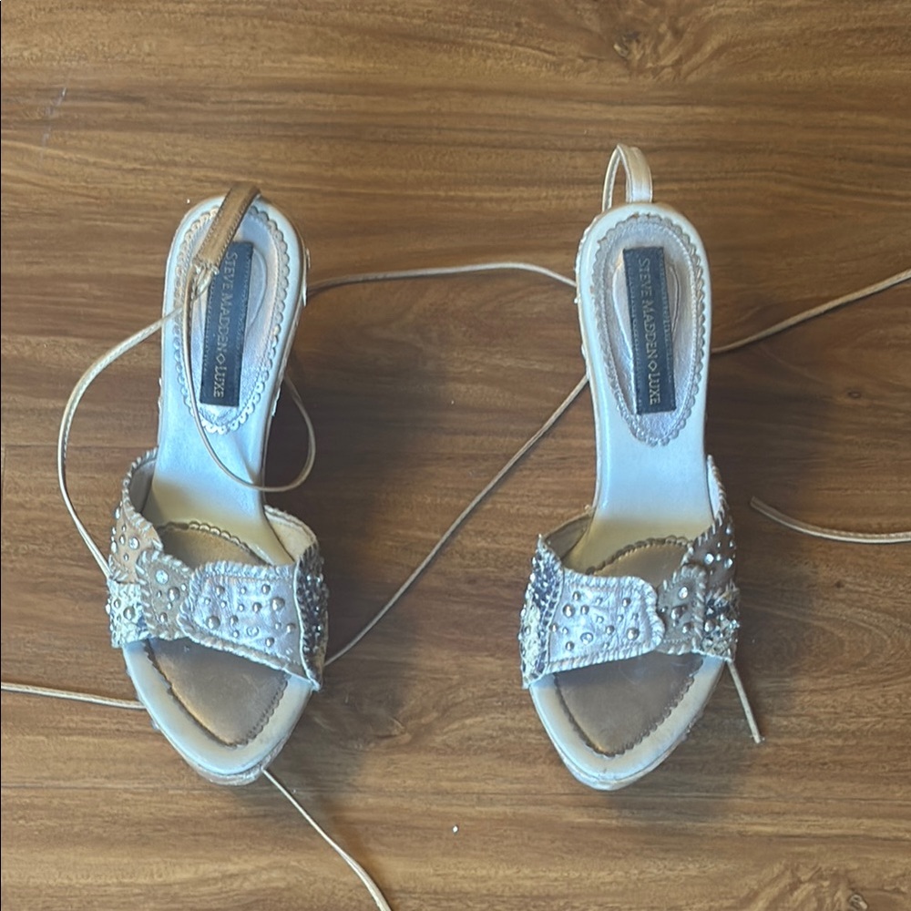 Steve Madden Tan Heels Elegant Slingback